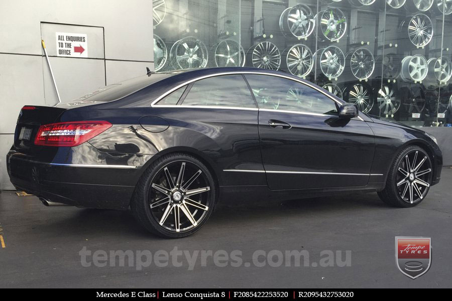 20x8.5 20x9.5 Lenso Conquista 8 CQ8 on MERCEDES E-CLASS