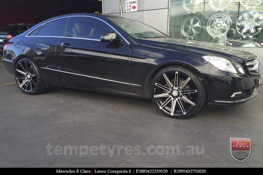 20x8.5 20x9.5 Lenso Conquista 8 CQ8 on MERCEDES E-CLASS