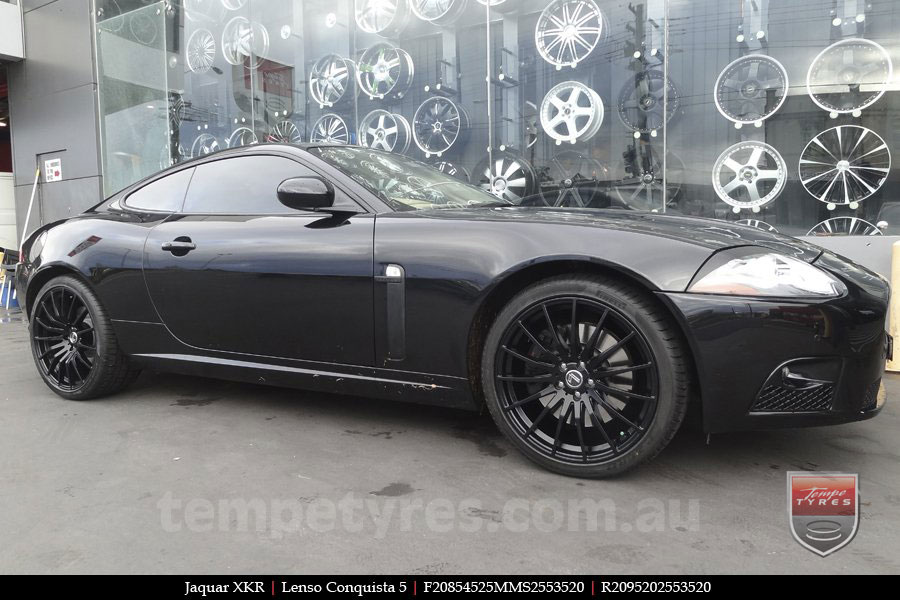 20x8.5 20x9.5 Lenso Conquista 5 SB CQ5 on JAGUAR XKR