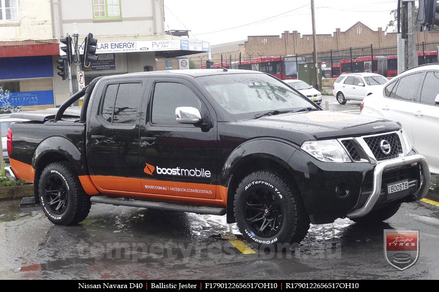 17x9.0 Ballistic Jester on NISSAN NAVARA D40