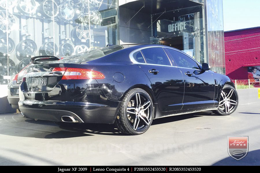 20x8.5 20x9.5 Lenso Conquista 4 CQ4 on JAGUAR XF