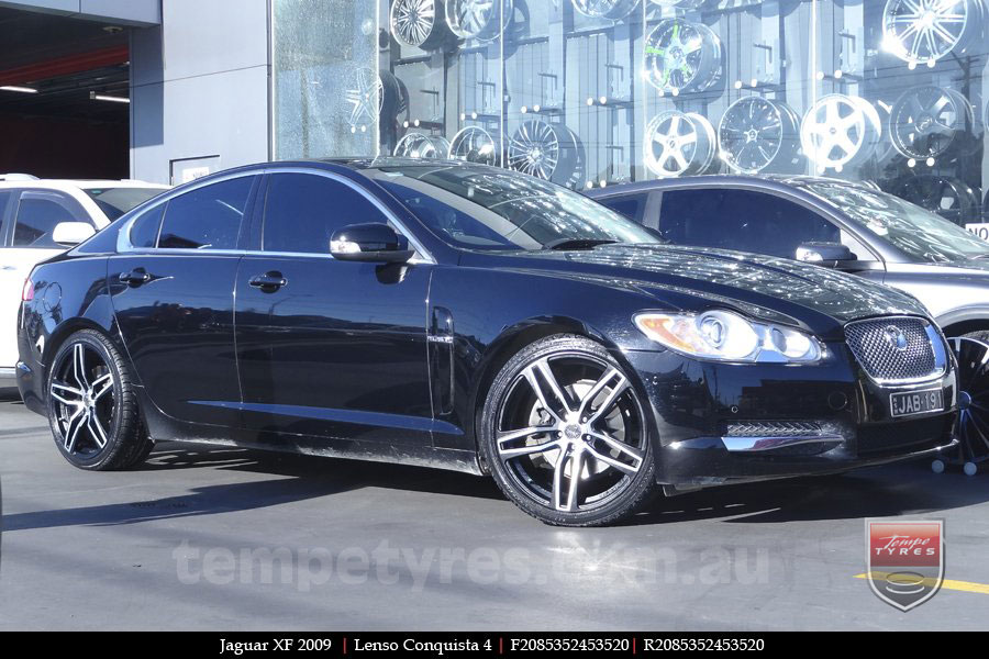 20x8.5 20x9.5 Lenso Conquista 4 CQ4 on JAGUAR XF