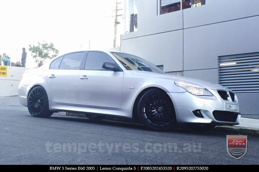 20x8.5 20x9.5 Lenso Conquista 5 SB CQ5 on BMW 5 SERIES