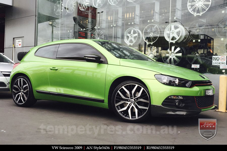 18x8.0 AN Style5436 on VW SCIROCCO