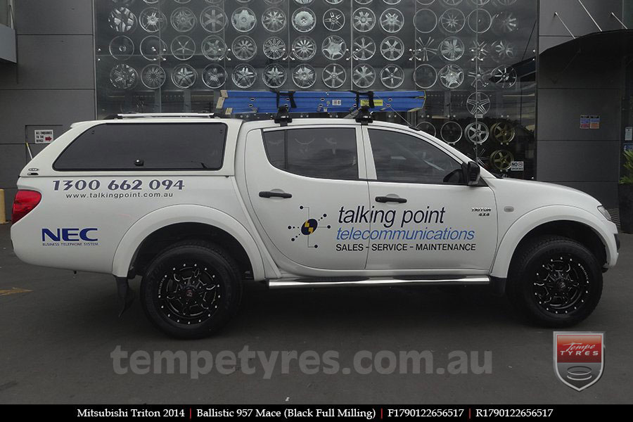 17x9.0 Ballistic Mace Millworks on MITSUBISHI TRITON