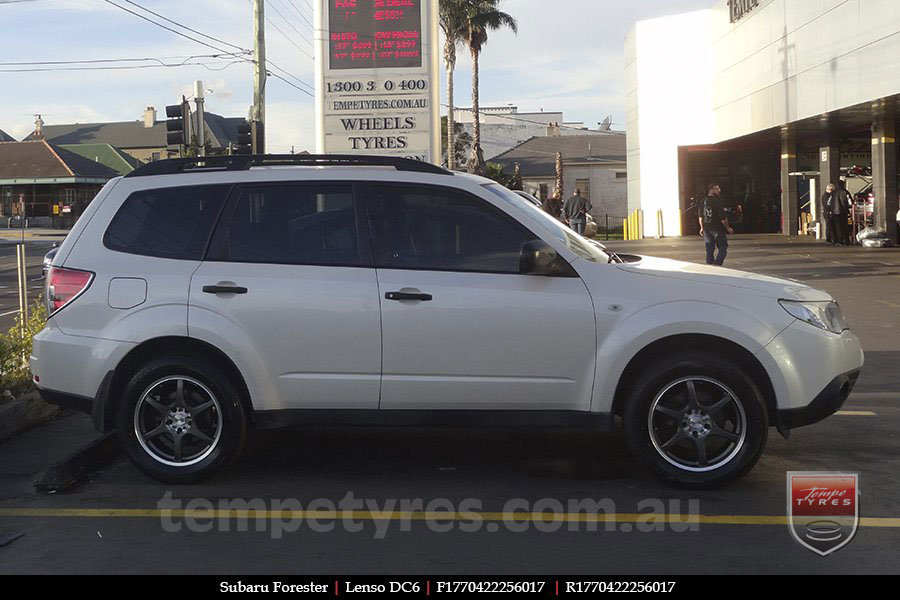 17x7.0 Lenso DC6 Grey on SUBARU FORESTER