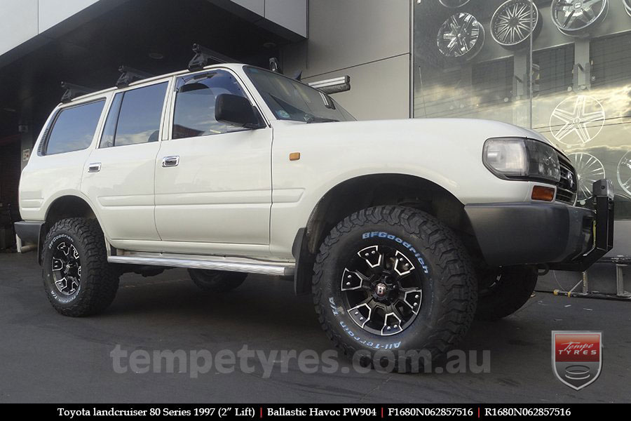 16x8.0 Ballistic Havoc on TOYOTA LANDCRUISER 80 SERIES