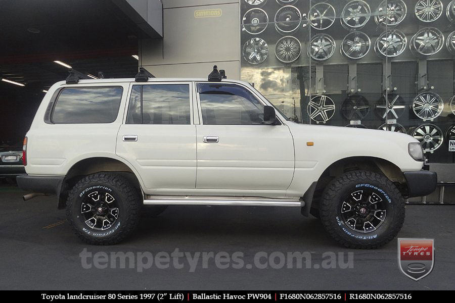 16x8.0 Ballistic Havoc on TOYOTA LANDCRUISER 80 SERIES