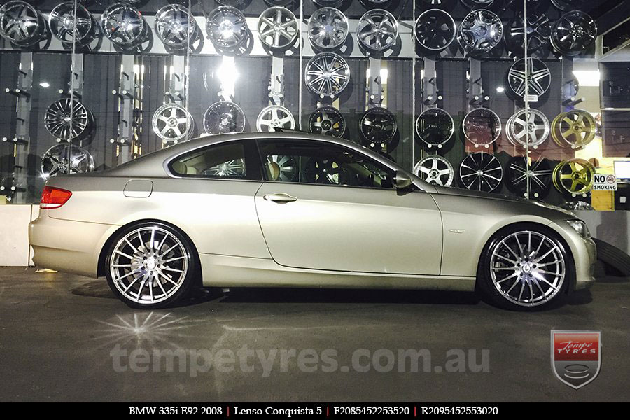 20x8.5 20x9.5 Lenso Conquista 5 CQ5 on BMW E92