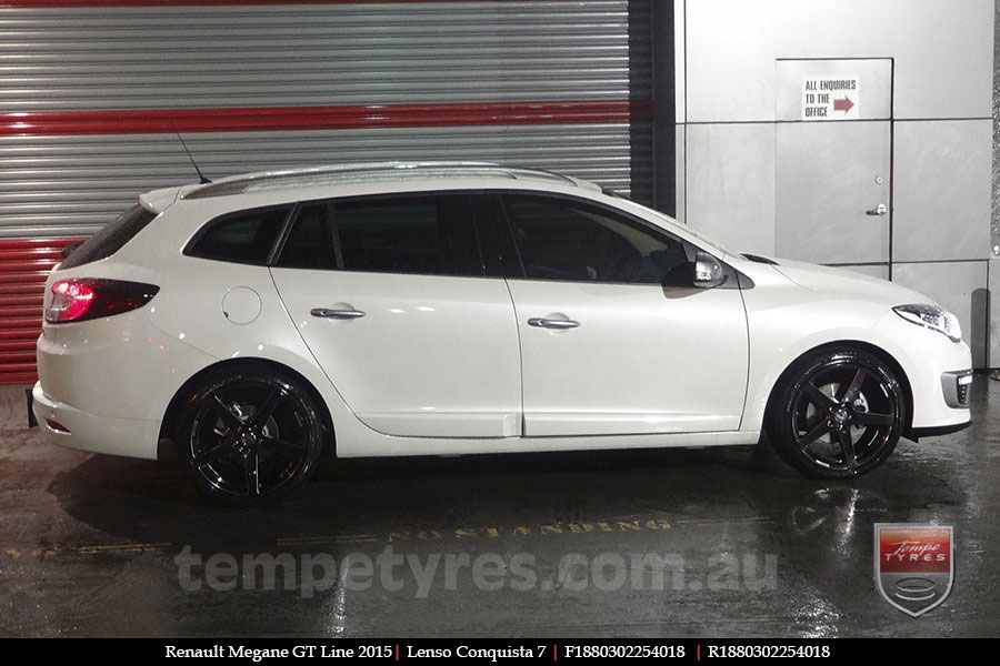 18x9.0 Lenso Conquista 7 BKS CQ7 on RENAULT MEGANE