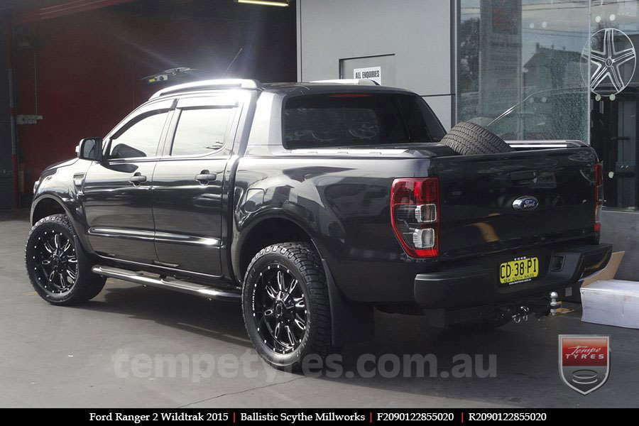 20x9.0 Ballistic Scythe Millworks on FORD RANGER