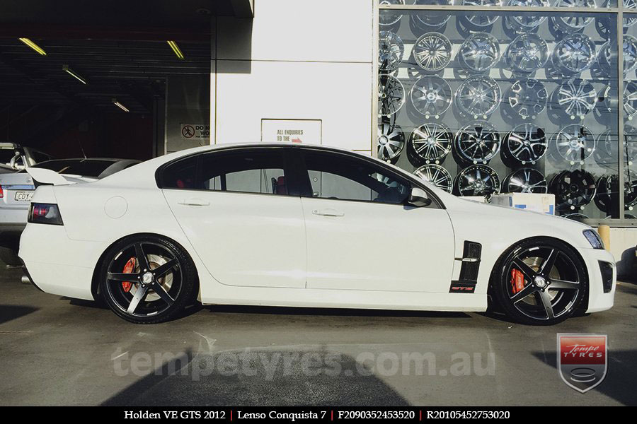 20x9.0 20x10.5 Lenso Conquista 7 MKS CQ7 on HOLDEN COMMODORE VE