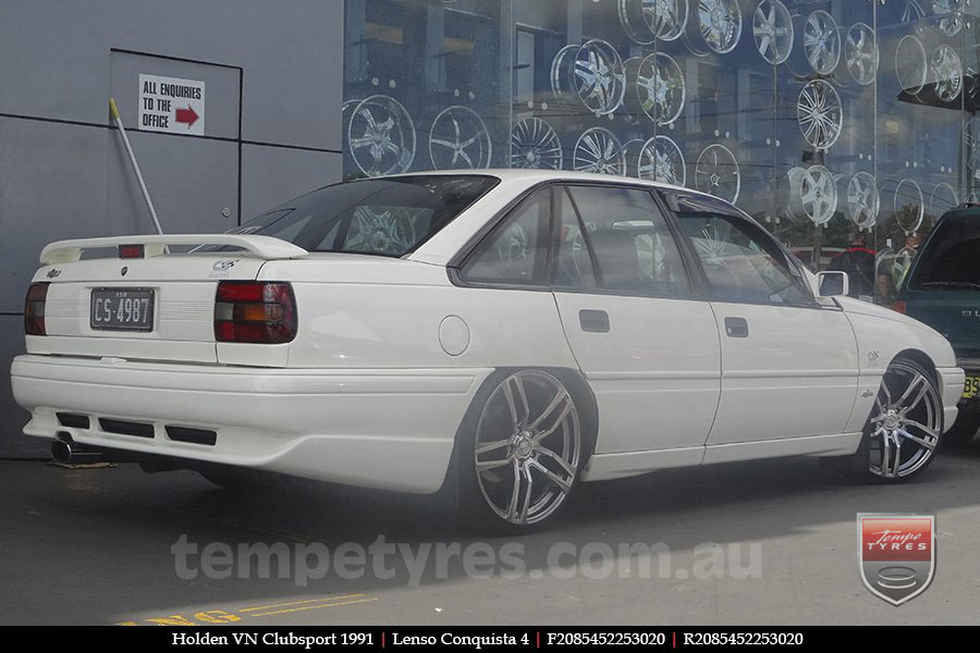 20x8.5 20x9.5 Lenso Conquista 4 CQ4 on HOLDEN COMMODORE VN