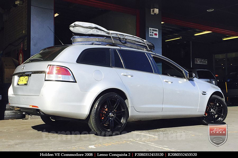 20x9.0 20x10 Lenso Conquista 2 SB CQ2 on HOLDEN COMMODORE VE