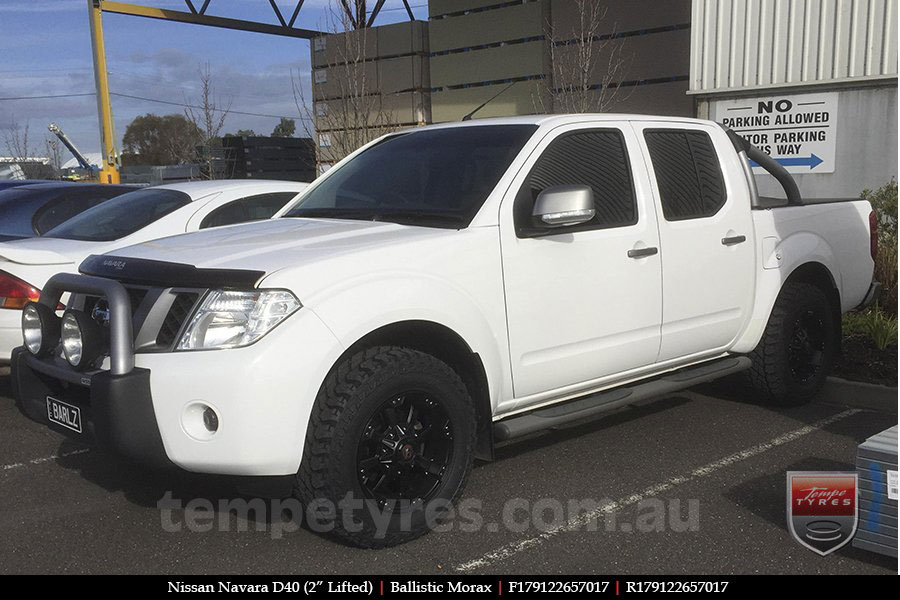 17x9.0 Ballistic Morax on NISSAN NAVARA D40