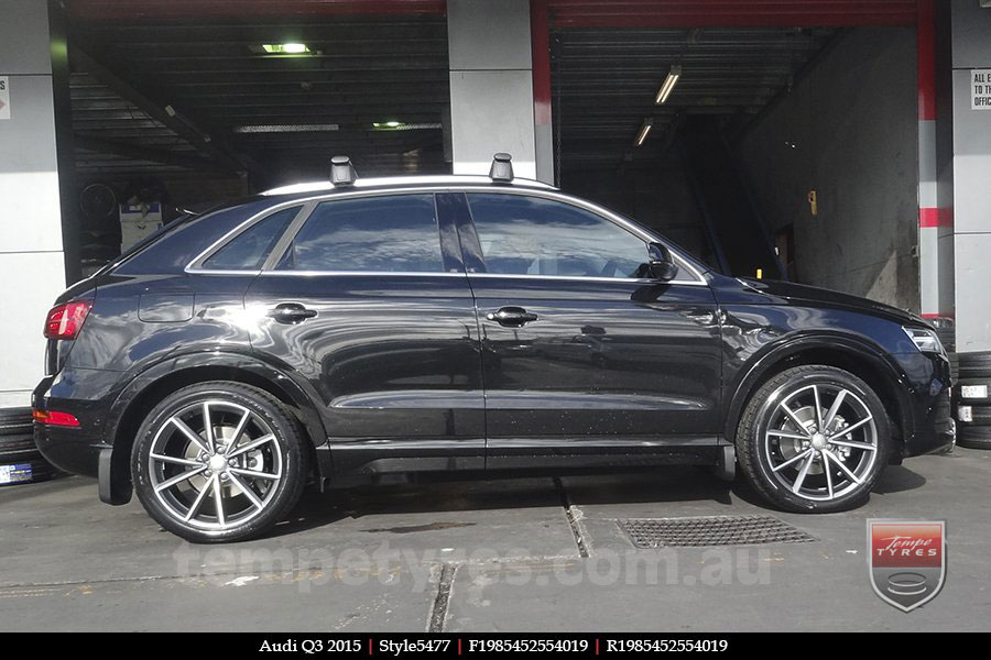 19x8.5 Style5477 Polished Grey on AUDI Q3