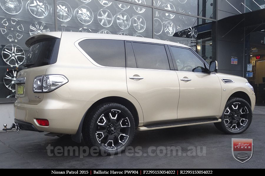 22x9.5 Ballistic Havoc on NISSAN PATROL