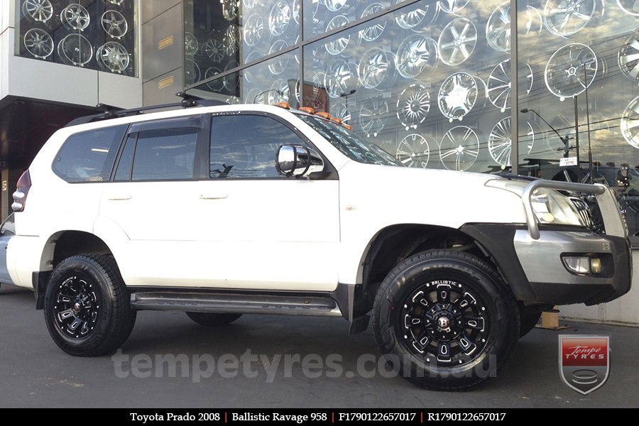 17x9.0 Ballistic Ravage Millworks on TOYOTA PRADO