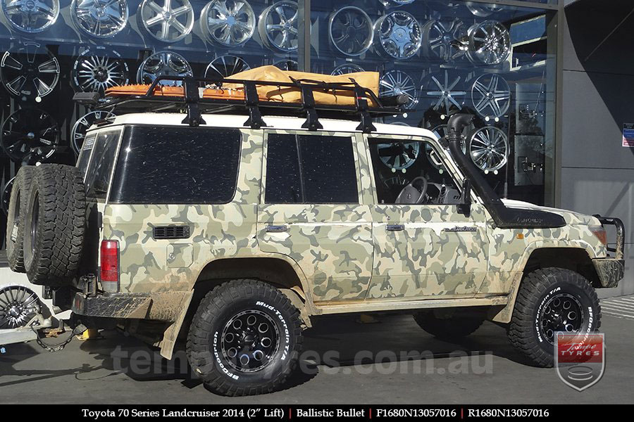 16x8.0 Ballistic Bullet on TOYOTA LANDCRUISER 70 SERIES