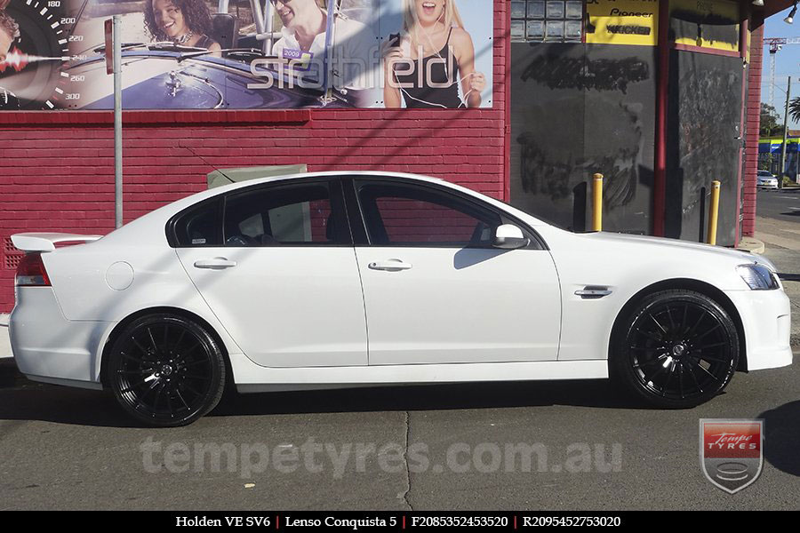 20x8.5 20x9.5 Lenso Conquista 5 SB CQ5 on HOLDEN COMMODORE VE