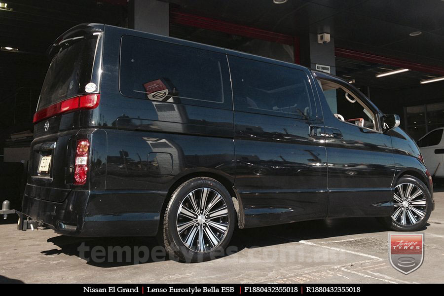 18x8.5 Lenso Bella on NISSAN ELGRAND