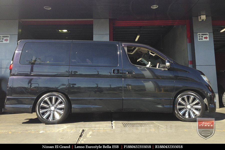 18x8.5 Lenso Bella on NISSAN ELGRAND