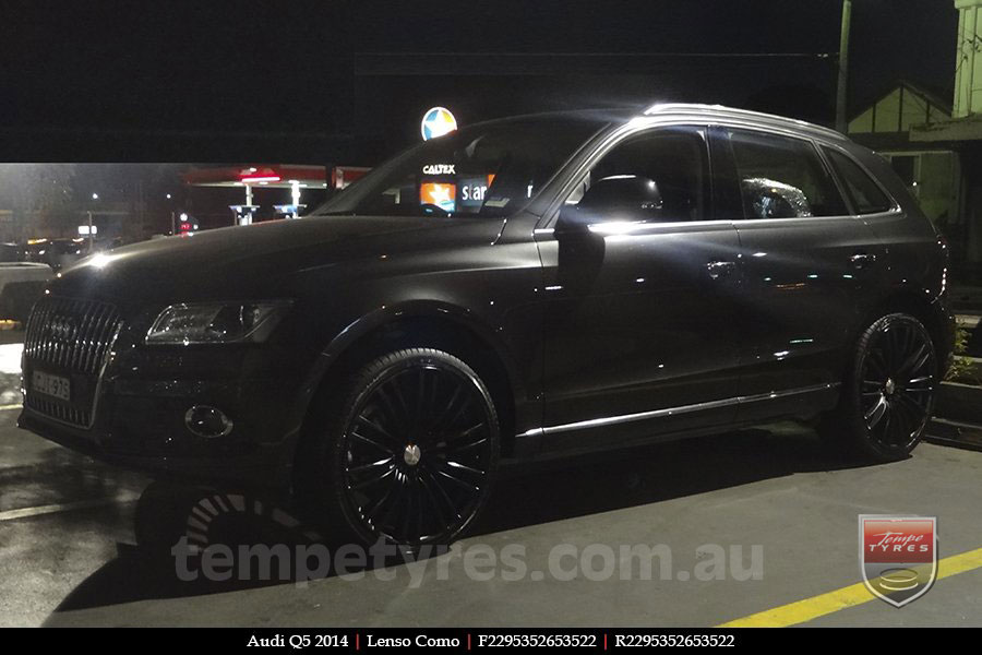 22x9.5 Lenso Como Black on AUDI Q5