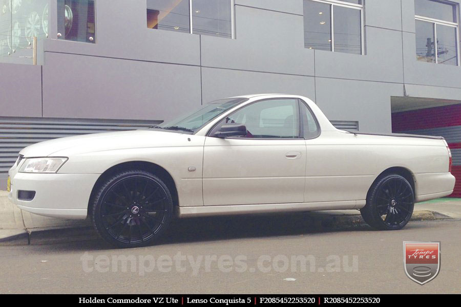 20x8.5 20x9.5 Lenso Conquista 5 SB CQ5 on HOLDEN COMMODORE