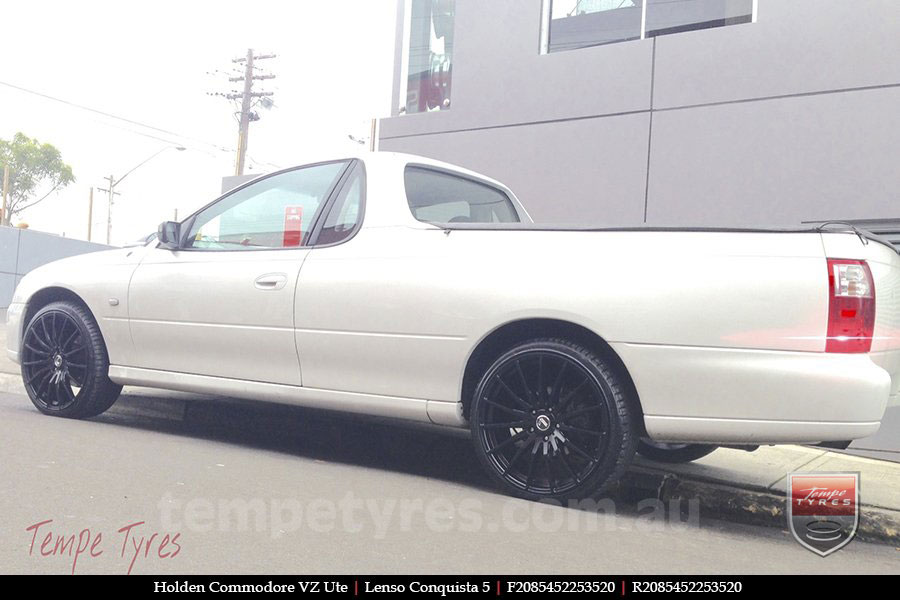 20x8.5 20x9.5 Lenso Conquista 5 SB CQ5 on HOLDEN COMMODORE