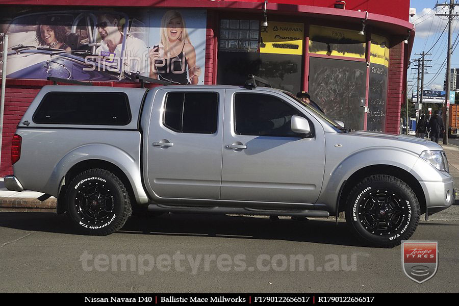 17x9.0 Ballistic Mace Millworks on NISSAN NAVARA D40