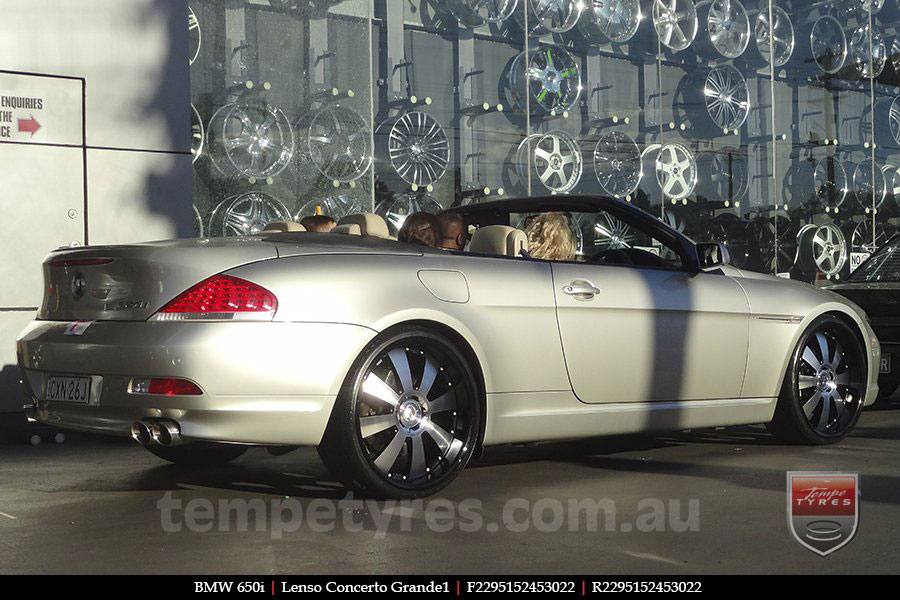 22x8.5 Lenso Concerto - BKQ on BMW 6 SERIES