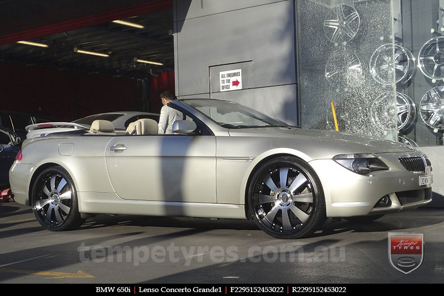 22x8.5 Lenso Concerto - BKQ on BMW 6 SERIES