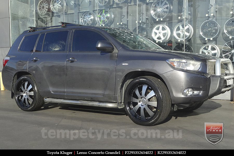 22x8.5 Lenso Concerto - BKQ on TOYOTA KLUGER