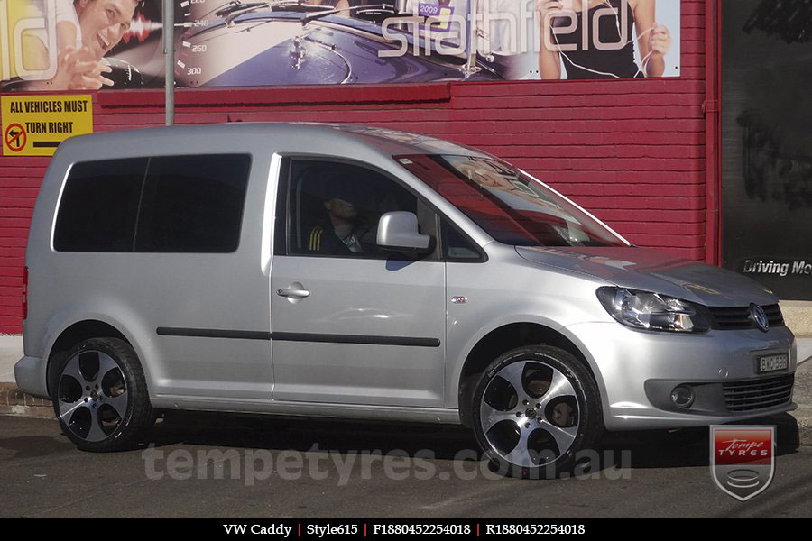 18x8.0 Style615 on VW CADDY