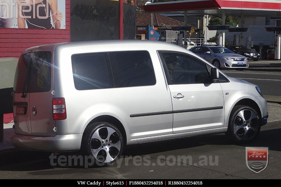 18x8.0 Style615 on VW CADDY