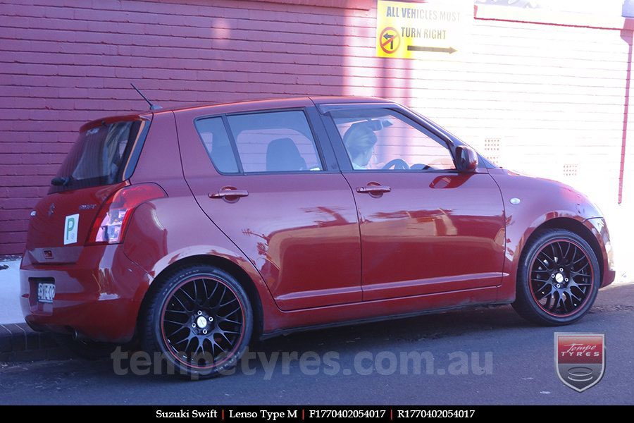 17x7.0 Lenso Type-M - MBRG on SUZUKI SWIFT