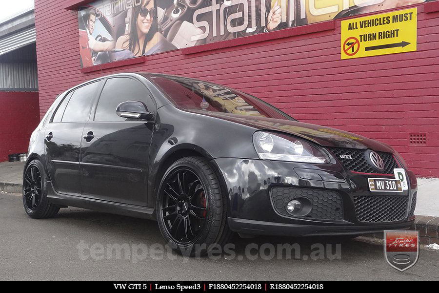 18x8.0 Lenso Speed 3 SP3 on VW GOLF GTI