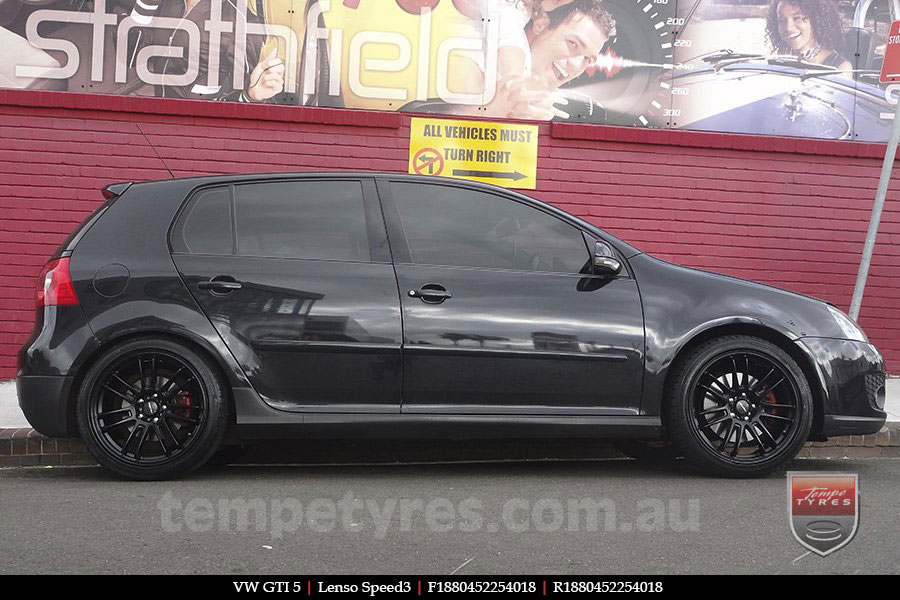 18x8.0 Lenso Speed 3 SP3 on VW GOLF GTI