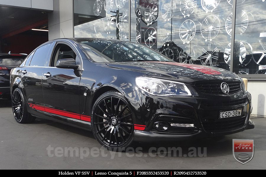 20x8.5 20x9.5 Lenso Conquista 5 SB CQ5 on HOLDEN COMMODORE VF