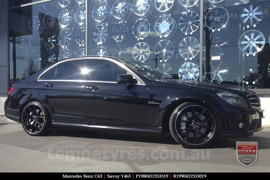 19x8.0 19x9.0 Y463 Black on MERCEDES C-Class