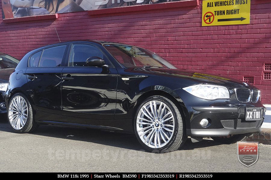 19x8.5 19x9.5 BM590 Silver on BMW 1 SERIES