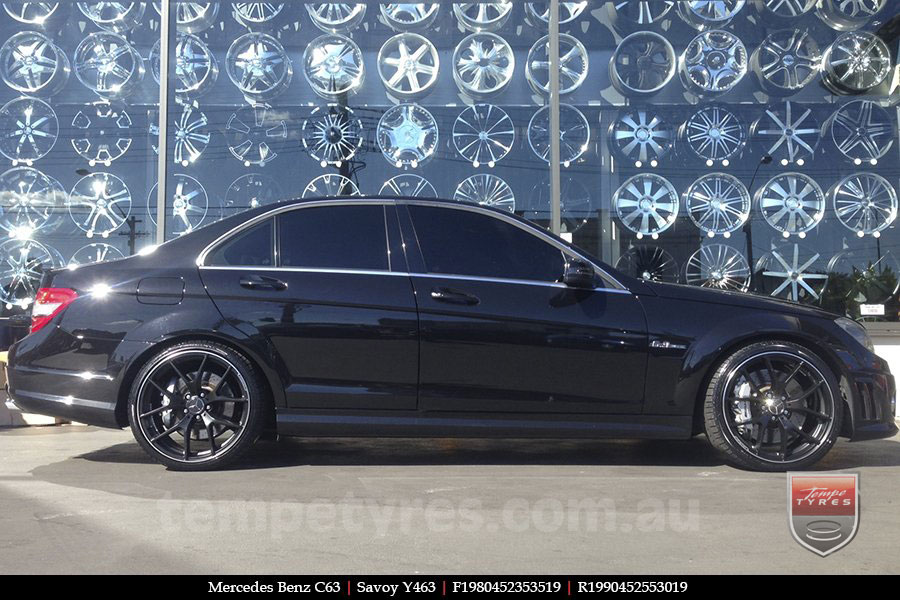 19x8.0 19x9.0 Y463 Black on MERCEDES C-Class