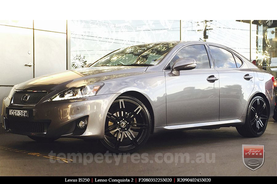 20x8.0 20x9.0 Lenso Conquista 2 SB CQ2 on LEXUS IS