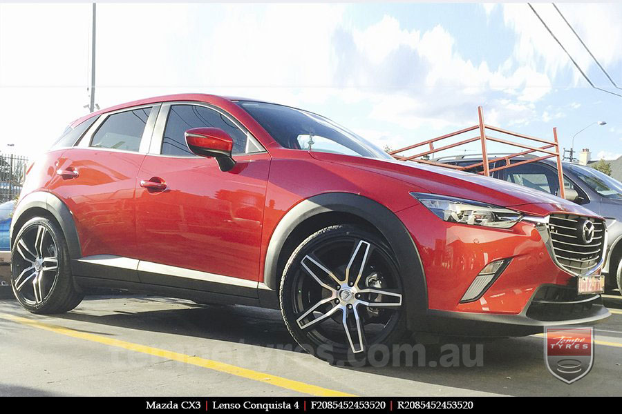 20x8.5 20x9.5 Lenso Conquista 4 CQ4 on MAZDA CX3