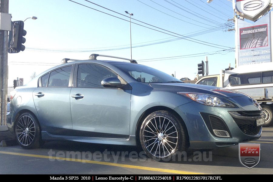 18x8.0 Lenso Eurostyle C ESC on MAZDA 3