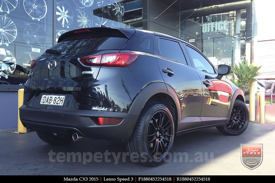 18x8.0 Lenso Speed 3 SP3 on MAZDA CX3