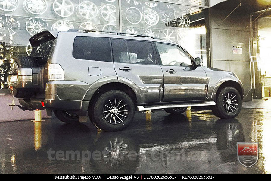 17x8.0 Lenso Black Angel V3 on MITSUBISHI PAJERO