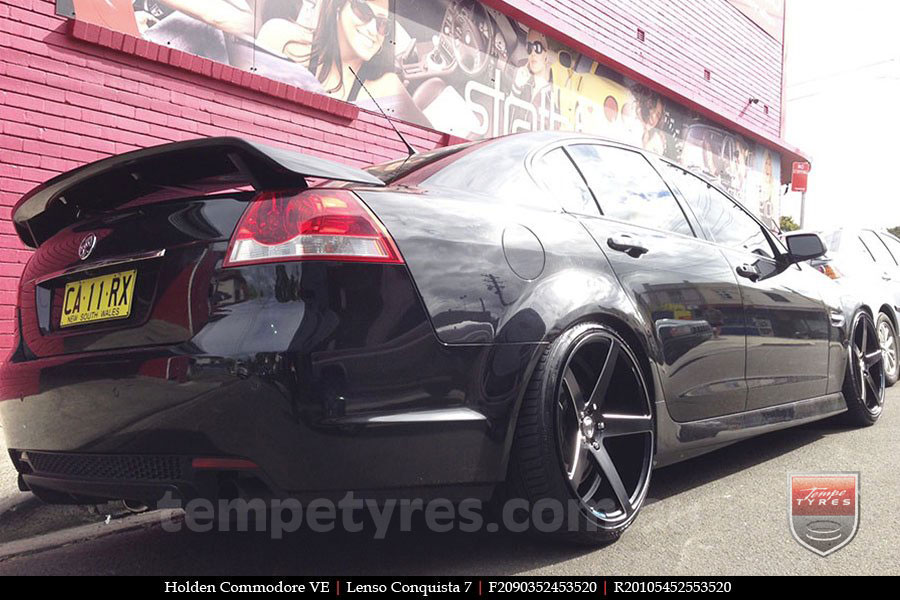 20x9.0 20x10.5 Lenso Conquista 7 MKS CQ7 on HOLDEN COMMODORE VE