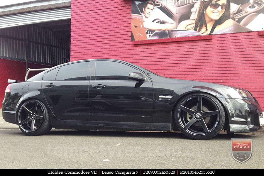 20x9.0 20x10.5 Lenso Conquista 7 MKS CQ7 on HOLDEN COMMODORE VE