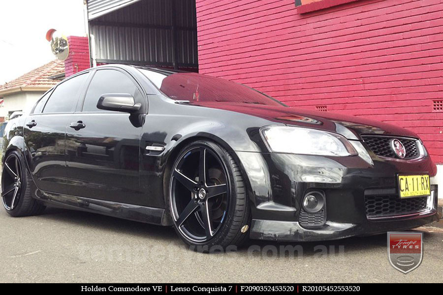 20x9.0 20x10.5 Lenso Conquista 7 MKS CQ7 on HOLDEN COMMODORE VE